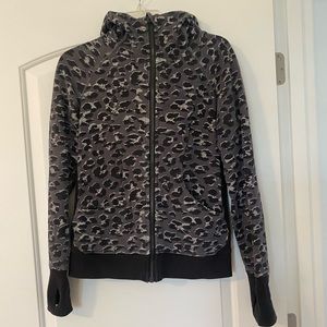 Lululemon Zip Up Hoodie Cheetah Print